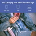 Halo Bolt Flashlight Rechargeable Lithium With Car Jump Starter And Phone Charger Led Usb Port To Devices Portable Black