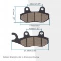 Goofit Rear Disc Brake Pad Replacement For 50cc 70cc 90cc 110cc 125cc 150cc 200cc 250cc Atv Dirt Bike Bicycle Scooter