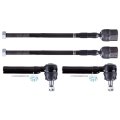 4-piece Inner Tie Rod End Outer Fit 1994-2004 Ford For Mustang 