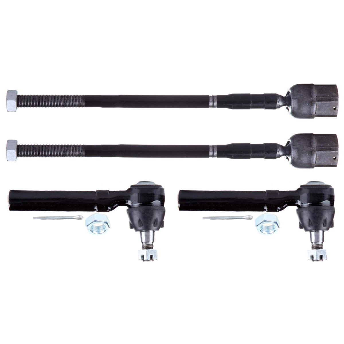 4-piece Inner Tie Rod End Outer Fit 1994-2004 Ford For Mustang