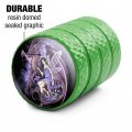 Protectors Of The Realm Dragon And Fairy Valve Stem Caps For Tire Rim Wheel Aluminum Green