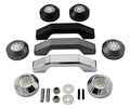Vms Racing Jeep Chrome Windshield Bumper Rests And Footman Loop Bar Tie Down 3pcs 3 Piece Set Kit For Wrangler Sport Sahara 
