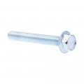 Serrated Flange Hex Bolts 5 16 In 18 By 2 1 4 Yellow Zinc Plated Carbon Steel 25 Pack 