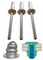 Small Head Multi Grip Pop Rivets 3 16 In Body Diameter 8 Aluminum Rivet Steel Nail 250 Count Box 