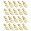 30pcs Shelf Support Pegs 5mm Spoon Shape Pins Metal Holder For Kitchen Cabinet Bookcase Gold 