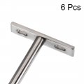 Uxcell Floating Shelf Invisible Support Bracket Round Shank 79mm Hardened Concealed Wall Set 6 Pcs