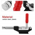 Oumefar 2pcs Quick Release Toggle Clamp Carbon Steel 850lbs 386kg Capacity 305e 1 7a Push Pull Latch Hand Tool Holding For