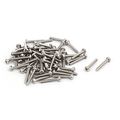 Uxcell M1 6x10mm 316 Stainless Steel Phillips Pan Head Machine Screws 60pcs
