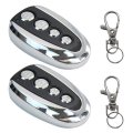 Xspeedonline 2pcs Remote Control Key Opener With 4-buttons 433 92mhz Support 2260 2262 1527 5326 527 Smc918 Series Codes 