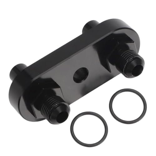 Foruly Premium 6an Transmission Cooler Adapter Plate Cnc-machined For Gm 6l80e 6l90e 8l90e Corrosion-resistant Black Finish