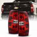 Acanii For 2007-2013 Chevy Avalanche Truck Factory Oe Style Red Clear Tail Lights Brake Lamps Replacement Left Right