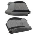 Cloth Front Driver And Passenger Side Top Lean Back Seat Cover Gray-black Replacement For Tundra 2014-2021 