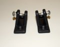 Deck Hinge Angled Nylon 80 Degree Black 1 Pair 