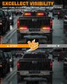 Xridonsen 2x 10 7 Inch Amber Red Emergency Lights 24 Led Warning Flashing Safety Dash Side Window Front Rear Windshield Strobe