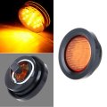 Side Marker Light 1pcs 2 5a Amberround Trailer Lamp W Grommet Stop Turn Tail Fit For Boats Truck Pickups Flush Mount Waterproof 
