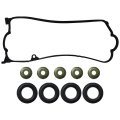 Car Valve Cover Gasket Set Fit For Honda 2001-2005 Civic Gx V-tec 1 7l 1668cc L4 Cng Sohc 16 Eng Code D17a7 Replaces Vs50606r