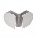Uxcell Stainless Steel 90 Degree Glass Clamp 2pcs For 8-12mm Thickness Double Side Round Frameless Corner Bracket Clip Shower
