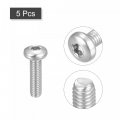 Uxcell M6x22mm Torx Security Machine Screws 5pcs 316 Stainless Steel Pan Head Tamper Proof Screw Fasteners Bolts