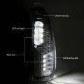 Compatible With Ford Super Duty Excursion Chrome Housing Towing Side Mirror Turn Signal Light White Led