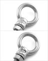 Threaded Eyebolts 50 Pack 1 4 In X 2 Long Stainless Steel Marine Grade Shoulder Eye Bolt With Nuts Wd15179