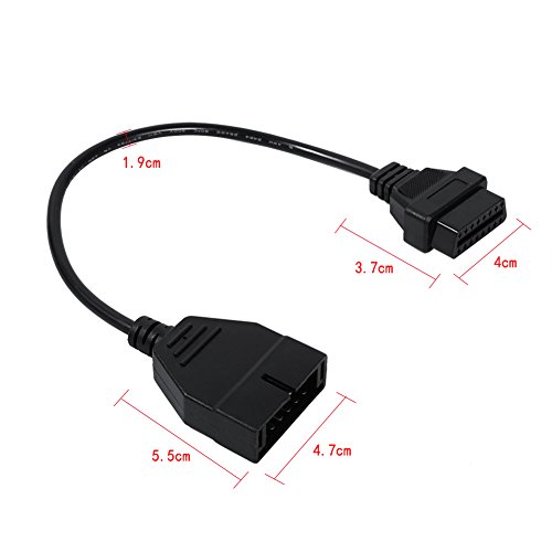 Vgeby 12 Pin To 16 Obd2 Diagnostics Adapter Cable Connector For Gm Vehicle