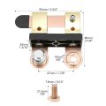 Qwork Side Post Battery Disconnect Switch 12v 24v Heavy Duty Brass Knife Blade Master Cut Off 750a For Car Truck Rv Marine Boat