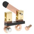 Qwork Side Post Battery Disconnect Switch 12v 24v Heavy Duty Brass Knife Blade Master Cut Off 750a For Car Truck Rv Marine Boat