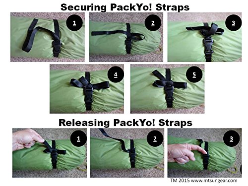 Utility Straps/Cinch lash Strap with Quick Release Buckle by Mt PackYo BootYo 