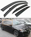 Fits For 2011-2017 Lexus Ct200h Clip On Style Smoke Window Sun Visor Vent Shade W Black Trim