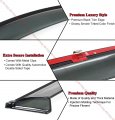 Fits For 2011-2017 Lexus Ct200h Clip On Style Smoke Window Sun Visor Vent Shade W Black Trim