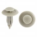 100 Pcs 18mm X 7mm Khaki Plastic Rivet Lining Clips For Mazda M3m6m2