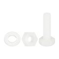 300 Pieces Nylon Hex Bolts M4 X 15mm Plastic Full Threaded Screws With Nuts And Flat Washers For Electronics Industrial 