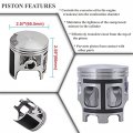 Procompany Cylinder Piston Gasket Top End Kit Complete Set Replaces For Yamaha Yfs200 Blaster 200 1988-2006 Oem 2xj-11311-02-00
