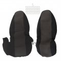 Front High Back Seat Covers For 1998 1999 2000 2001 2002 2003 Ranger Black And Dark Gray 60 40 Splicing Custom Fit Cotton Blend