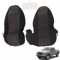Front High Back Seat Covers For 1998 1999 2000 2001 2002 2003 Ranger Black And Dark Gray 60 40 Splicing Custom Fit Cotton Blend