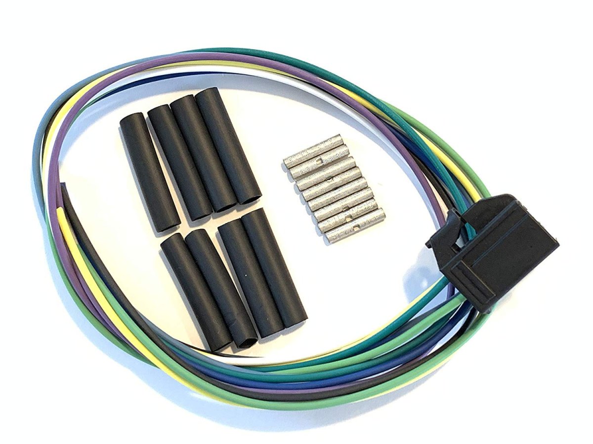 Automotive Pigtail Harness Wpt-1128 3u2z-14s411-bcb 8 Cavity 1 5mm Female Side Terminal 18 In With Copper Wire And Heatshrink