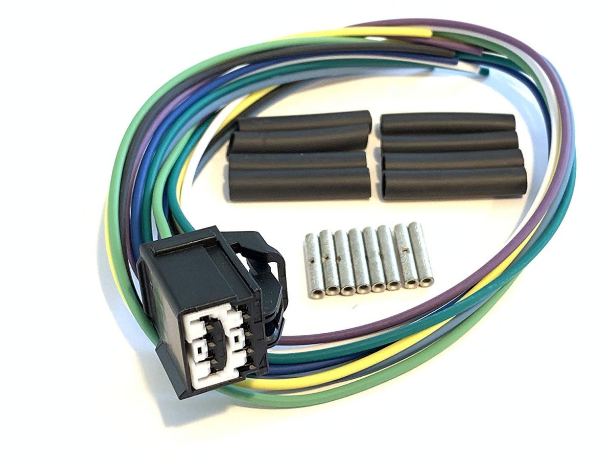 Automotive Pigtail Harness Wpt-1128 3u2z-14s411-bcb 8 Cavity 1 5mm Female Side Terminal 18 In With Copper Wire And Heatshrink