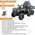 M Mati Rear Brake Master Caliper Assembly For Polaris Sportsman 400 450 500 600 700 800 With Pads