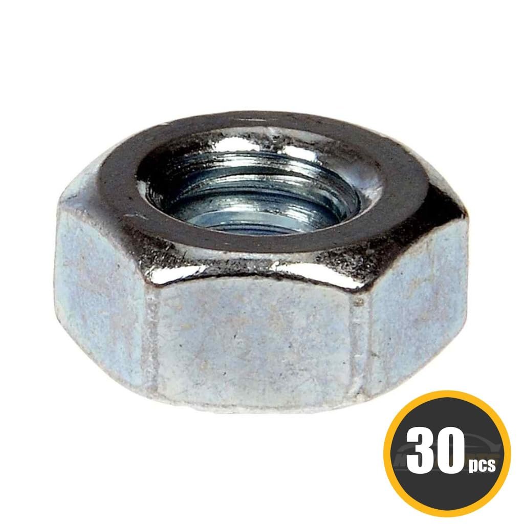 Multi Purpose Nuts Steel Material Medium Thread 1 4-20 In Callout Size 30 Pieces Black Finishing Standard Style