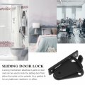 2 Sets Sliding Door Lock Barns Wardrobe Interior Privacy Hardware Door Locks Bolts Safety Packlock Clasp Doorlock Carbon Steel