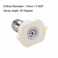 Uxcell Pressure Washer Spray Nozzle Tips 1 4 Stainless Steel 40 Degree 6mm Orifice Diameter