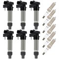 Uf569 Ignition Coils And Iridium Spark Plugs Set For Chevrolet Equinox 3 0l V6 Buick Enclave Lacrosse Cadillac Cts Srx Sts Gmc