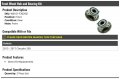 Front Wheel Hub And Bearing Kit 2 Piece Set Compatible With 2015-2017 Chrysler 200