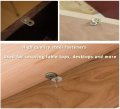 Pack Of 40 Figure 8 Table Top Fasteners With Screws Heavy Duty 12 Gauge Steel Connector Desk Clip