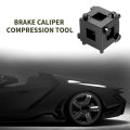 Brake Caliper Compression Tool With 3 8 In Square Drive 6 Sided Piston For Discs Steel Rear Brake Reset Black