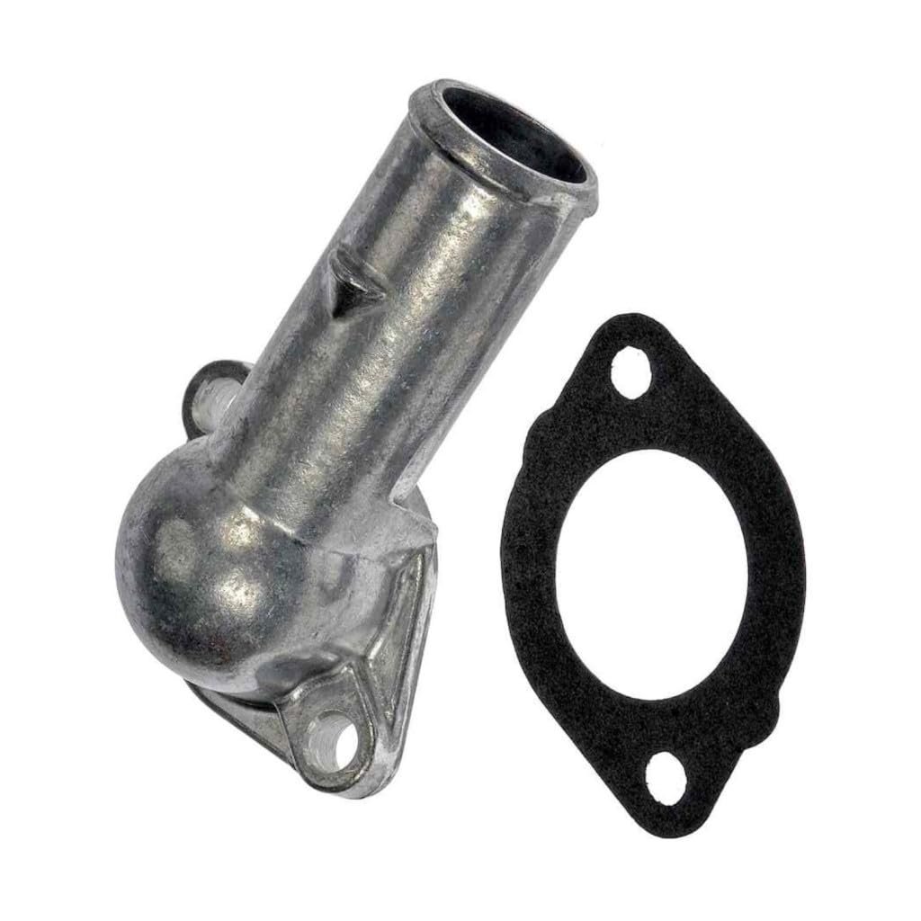Engine Coolant Thermostat Housing For Gmc K2500 K3500 K1500 G3500 Yukon 1996 Metal Natural Finish 180 Degrees Neck Angle 1 25
