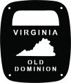 Jeeptails State Of Virginia Tail Lamp Light Covers For Jeep Cj Or Yj And Tj Wranglers Black Set 2