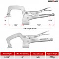 Maxpower Bench Clamp 11-inch Welding Table Mount Locking C-clamps Pack Of 2