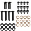 Caltric Rear Suspension Bushings Kit Compatible With Polaris Xplorer 500 4x4 1997