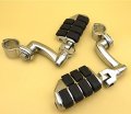 Xkh Group Motorcycle Chrome Adjustable Dually Highway P-clamps Large Footpeg Footrest For V-star Roadstar Suzuki Boulevard